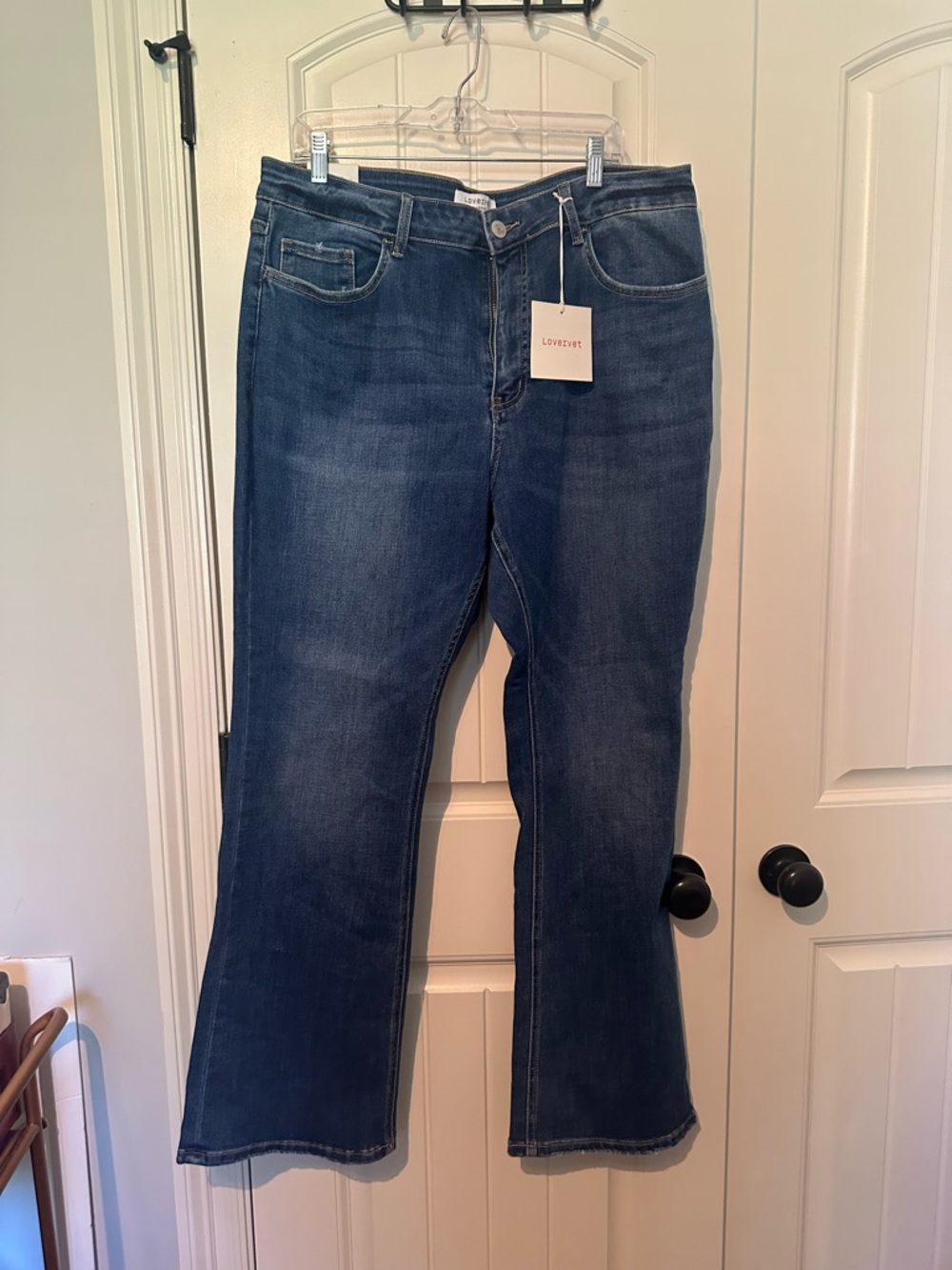 Lovervet Women's Dark Blue Wide Leg Jeans